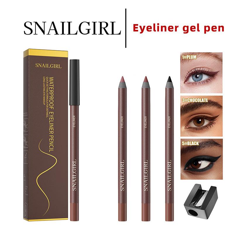 Waterproof Eyeliner Pencil - Long-lasting, Sweat-proof, Smudge-proof & Transfer-resistant - Cream Mousse Texture - Intensifies Eye Color - Doesn't Easily Flake or Clump
