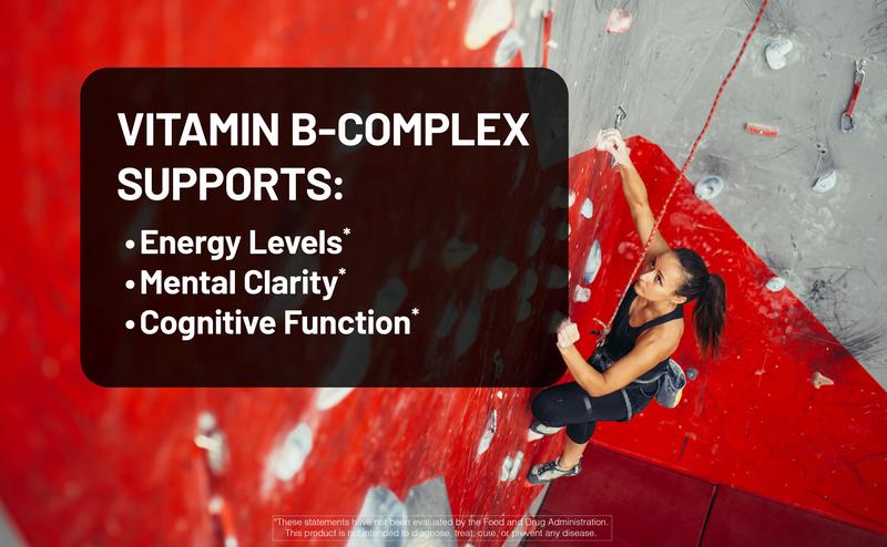 NatureWise Vitamin B Complex for Women & Men - NSF Certified B Complex - Folic Acid Biotin B1 B2 B3 B6 B12 - Support Cellular Energy & Mental Clarity - Non-GMO, Clean Ingredients, USA Manufactured