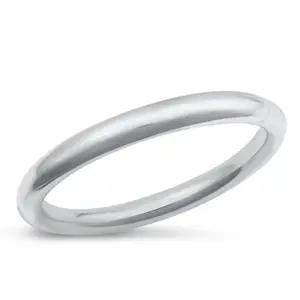 65mm Diameter Polished Bangle Bracelet - 925 Sterling Silver