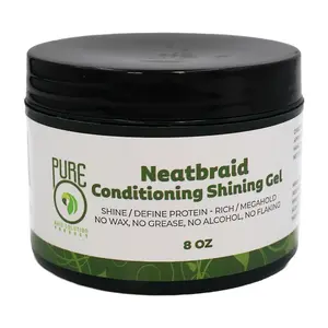 Pure O Hair Solution Product Neatbraid Conditioning Shining Gel 8 Oz (Pack of 1)
