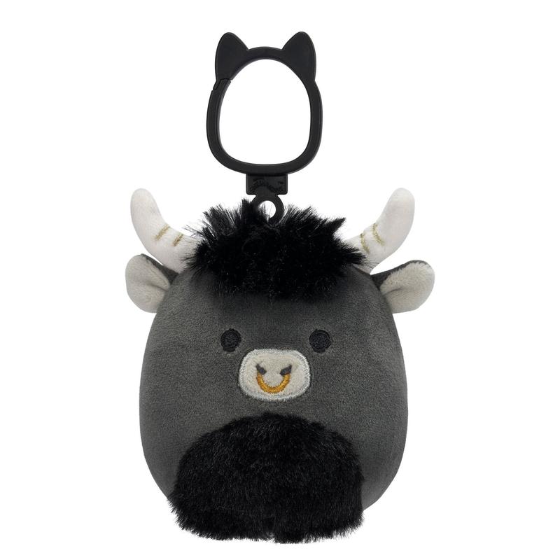 Squishmallows Select Series 3.5-Inch Cow Clip Multipack – Cute Plush Keychain Stuffed Animals for Backpack, Car & Tumbler