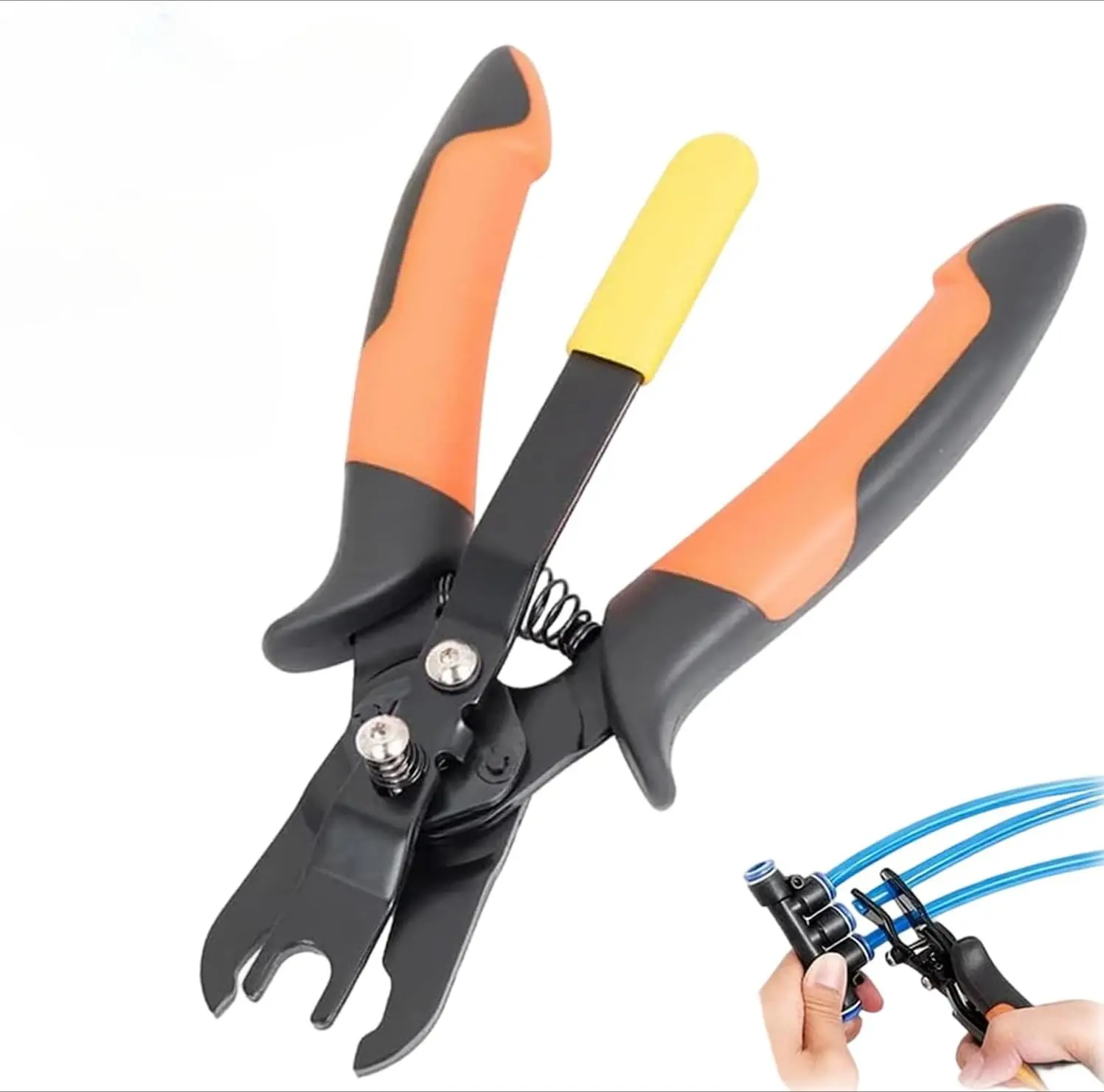 Air Hose Connector Removal Tool, Push to Connect Quick Fittings Disconnect Tool, Air Line Disconnect Release Pliers (1pc)