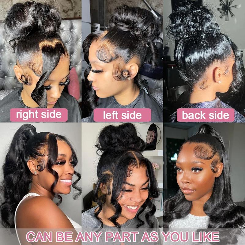 360 HD Full Lace Front Body Wave Wigs Human Hair Transparent Body Wave Lace Front Wig 13x6 Lace Frontal Wigs For Black Women TikTokShopBlackFriday