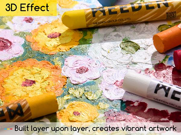 MEEDEN Soft Oil Pastels Set: 144 Vibrant Colors Art Oil Pastels for Blending Layering Shading Drawing - Smooth Oil Pastel Crayons for Artists Beginners Adults Teachers Christmas Painting MEEDEN Soft Oil Pastels Set: 144 Vibrant Colors Art Oil Pastels for Blending Layering Shading Drawing - Smooth Oil Pastel Crayons for Artists Beginners Adults Teachers Christmas Painting