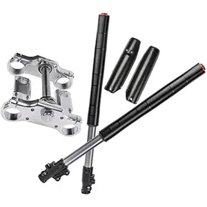 27.6" 700mm 45/48mm Complete Front Forks Shock Suspension with Triple Tree Clamps for 70cc 90cc 110cc 125c 140cc 150cc 160cc 200cc Trail Pit Dirt Bike Apollo Taotao SSR Coolster
