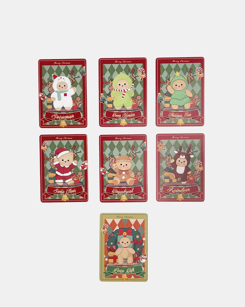 【TikTokShopBlackFriday】Getahug Mini Bear Blind Box – Christmas Series & Halloween Limited & Animal Kingdom Series, 5.9" Plush Pendant Keychain Bag Charm Collectible Gifts