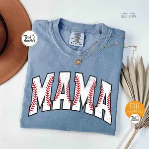 Raising Ballers, Baseball Mama Shirt, Sports Mom Tee, Game Day Style, Comfort Colors 1717, Baseball Season Apparel, Retro Mom Gift, Little League Mama, Trendy Sports Graphic, Baller Mom.