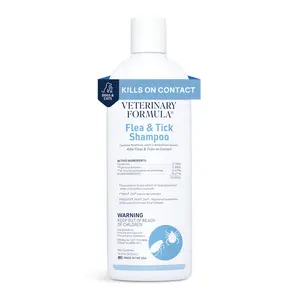 Veterinary Formula Flea and Tick Bundle – Prevention Spray for Dogs, 8 oz + 16 oz Shampoo for Dog Flea & Tick Control
