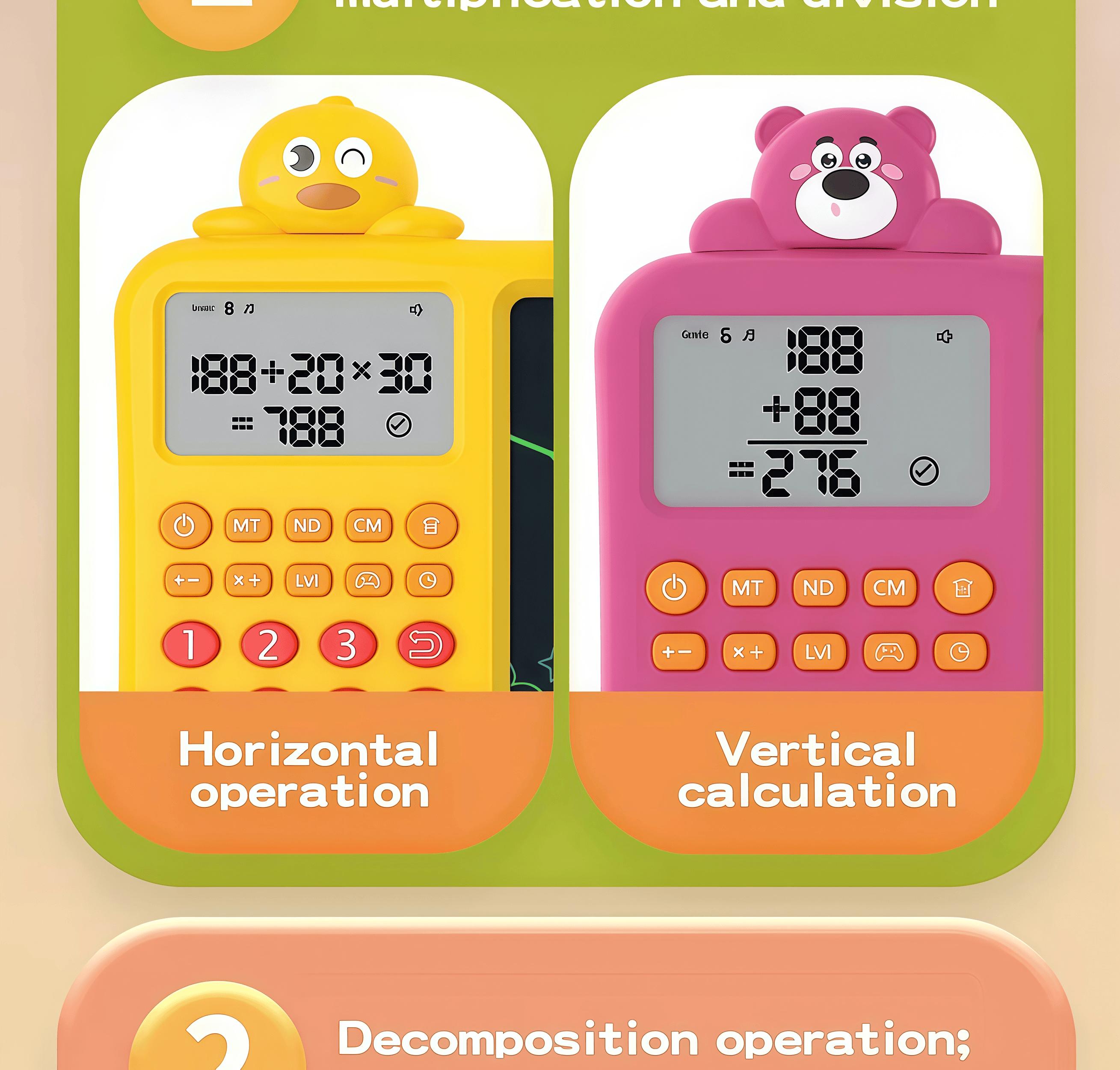 Interactive STEM Math Toy for Kids | Fun Electronic Learning Game to Build Thinking & Calculation Skills | Perfect Educational Gift for Home or Travel