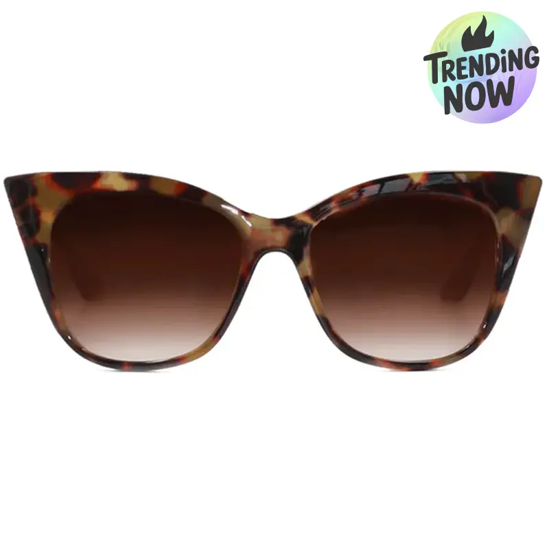 Unisex Sustainable Venice Outdoor Sunglasses - Tortoise Shell Faded Brown - Imported - Tangle-Free - Shatterproof Certified Lenses - UV400 - For Casual Wear