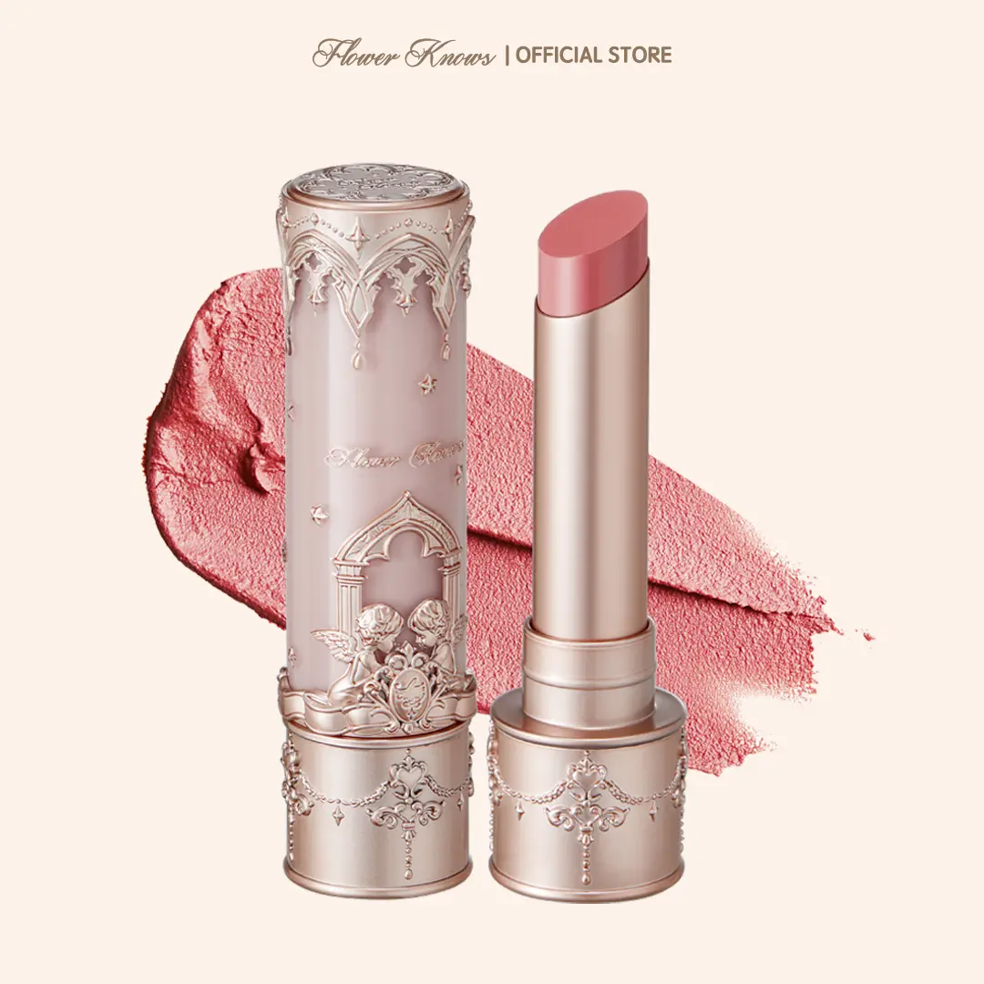 Flower Knows Little Angel Collection Matte Lipstick, Silicone-Infused Velvety Lip Mud with Intense Pigmentation and a Soft, Smooth Finish, Conceal Lip Lines, #tiktokshopbacktoschool, #sohochic