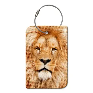 Lion QR Code Luggage Tag