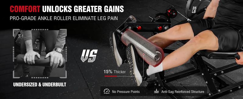 MIKOLO  Leg Extension & Curl Machine, Adjustable Seated Leg Extension and Lying Leg Curl Equipment with Cable System for Home Gym Workouts