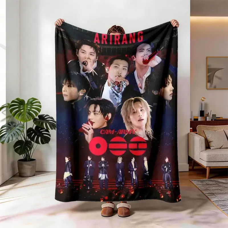 Arirang Cam-Army Flannel Throw Blanket, Large Size, Cozy Warm, Lightweight Cozy, All-Season Bedding for Bed, Camping, Cozy Warm Blanket blanket Holiday Decor Christmas and Halloween and Birthday