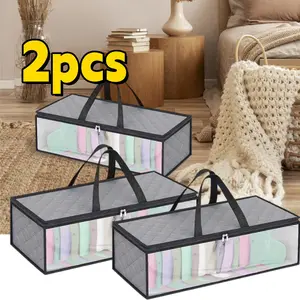 2 Pack Hat Storage Bag for Baseball, Caps Hat Organizer Case Hat Holder Rack with 2 Carry Handles for Closet Moisture with Dustproof Lid,Space-Saving Hat Holder for Baseball Caps ﻿ jewelry sleeping