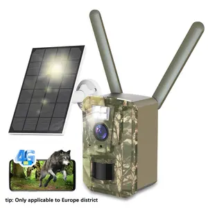 SZSINOCAM US 4G Cellular 3MP 2K Battery Solar PIR Motion Activated Wildlife Hunting Trail Camera IP66 Outdoor Night Vision