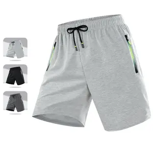 Men's Trendy Neon Gradient Athleisure Active Shorts, Featuring Zipper Pockets - Ideal for Workouts & Casual Wear, Athleisure Shorts