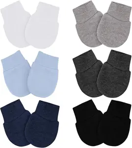 Baby Mittens No Scratch Mittens Infant Soft Gloves Mittens for 0-6 Months Boys Girls