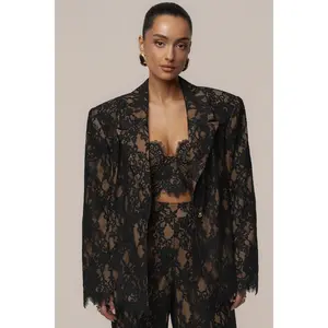 Black Lace And Desire Blazer