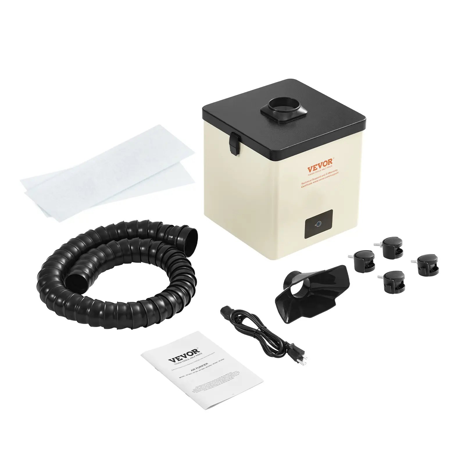 【Summerfinds】VEVOR Solder Fume Extractor 100W Soldering Smoke Extractor with 3-Stage Filters240 m³/h Strong Suction Smoke Absorber and Purifier for SolderingEngravingDIY WeldingSalon