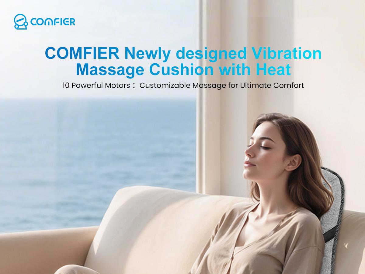 COMFIER Back Massager with Heat,Massage Chair Pad,Massage Seat Cushion with Adjustable Lumbar Support,Back Massage for Pain Relief,Chair Massager for Recliner,Office,Gifts for Dad,Mom Daily Lightweight Storage COMFIER Back Massager with Heat,Massage Chair Pad,Massage Seat Cushion with Adjustable Lumbar Support,Back Massage for Pain Relief,Chair Massager for Recliner,Office,Gifts for Dad,Mom Daily Lightweight Storage