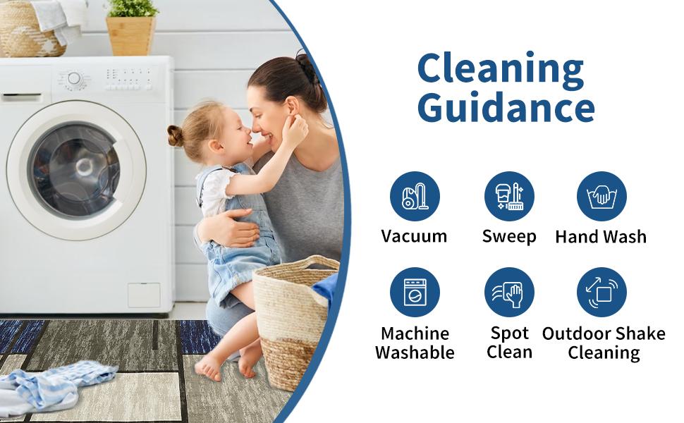 【GARVEE】Washable Rugs 8 x 10 Rug for Living Room Modern Geometric Rug Non Slip Navy Rug Soft Floor Mats Large Area Rug Stain Resistant Carpet for Bedroom Dining Room Nursery Blue/Taupe 8'x10' 【GARVEE】Washable Rugs 8 x 10 Rug for Living Room Modern Geometric Rug Non Slip Navy Rug Soft Floor Mats Large Area Rug Stain Resistant Carpet for Bedroom Dining Room Nursery Blue/Taupe 8'x10'