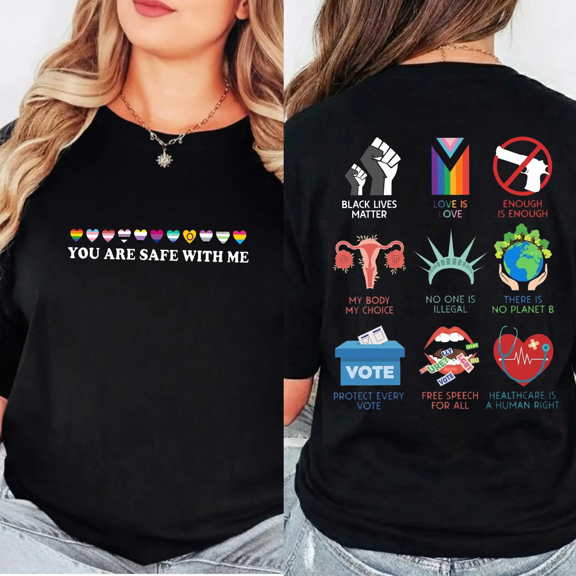 You Are Safe With Me Tshirt, Human Rights shirt, Social Justice Shirt