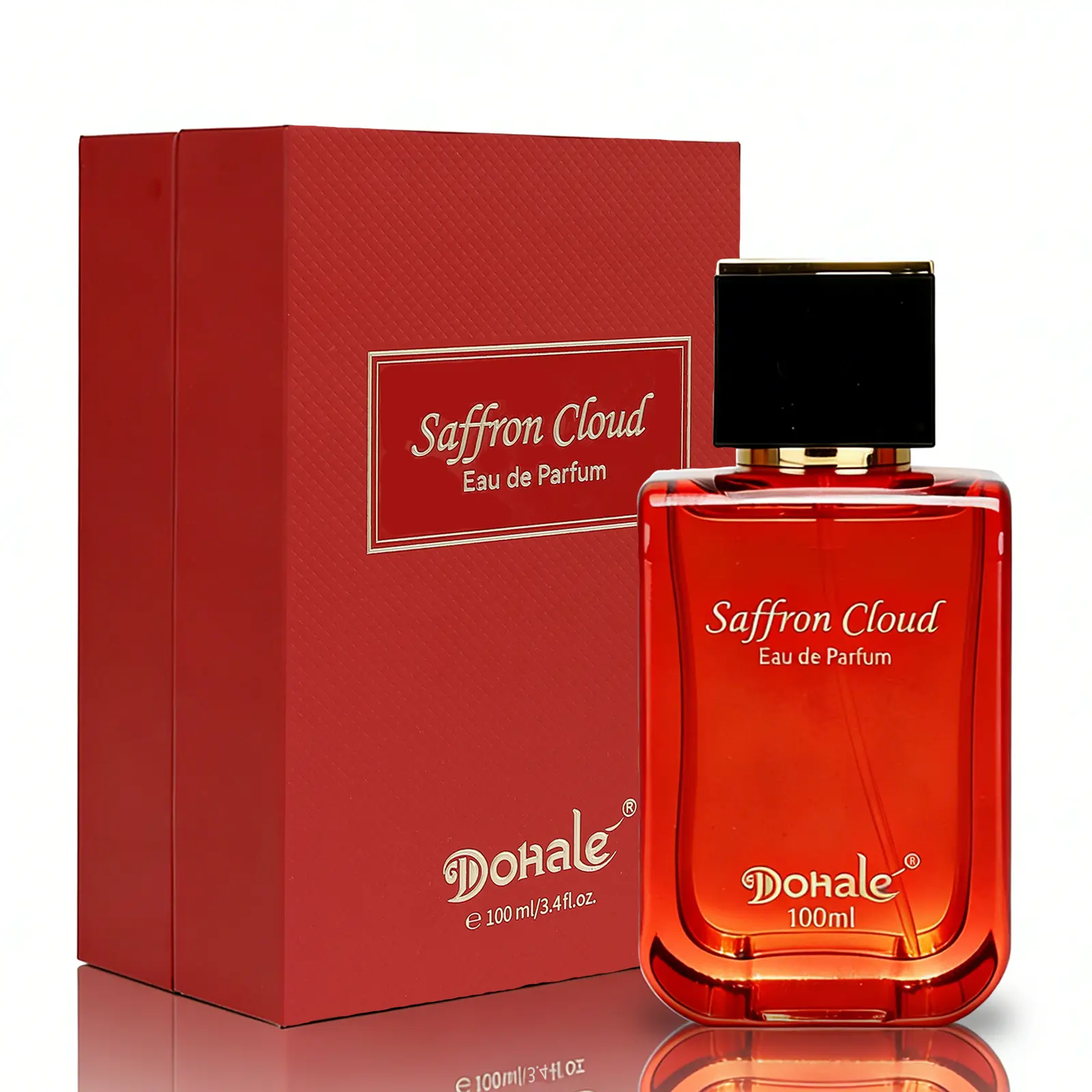 Dohale Saffron Cloud Eau de Parfum | Inspired by the Iconic Saffron & Amberwood Scent | Long-Lasting Luxury Unisex Perfume with Jasmine, Cedar & Musk | Gift 100 ml / 3.4 fl. oz.