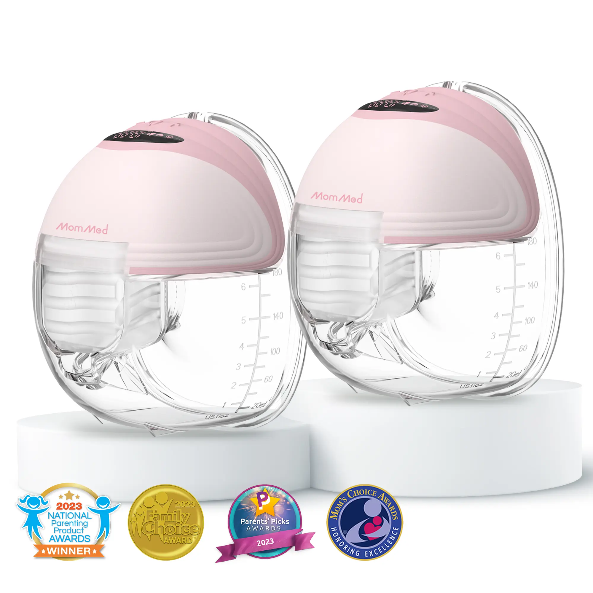 MomMed Wearable Breast Pumps, Hands Free Breast Pump S21 With Strong Suction, Low Noise & LED Display, Full In Bra Portable Electric Breast Pump with 3 Modes & 12 Levels Nursing Feeding Care tiktokshopbacktoschool,back to school