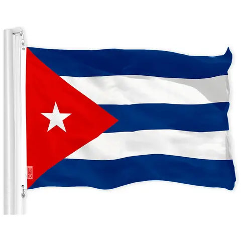 Republic of Cuba Flag 3x5 ft 150D Printed Quality Polyester Flag, Indoor-Outdoor Use, Vibrant Colors, Brass Grommet Hold, Less Fraying Hem, Single-Sided, Non-Embroidered Festive Banner for Home Supplies Gift