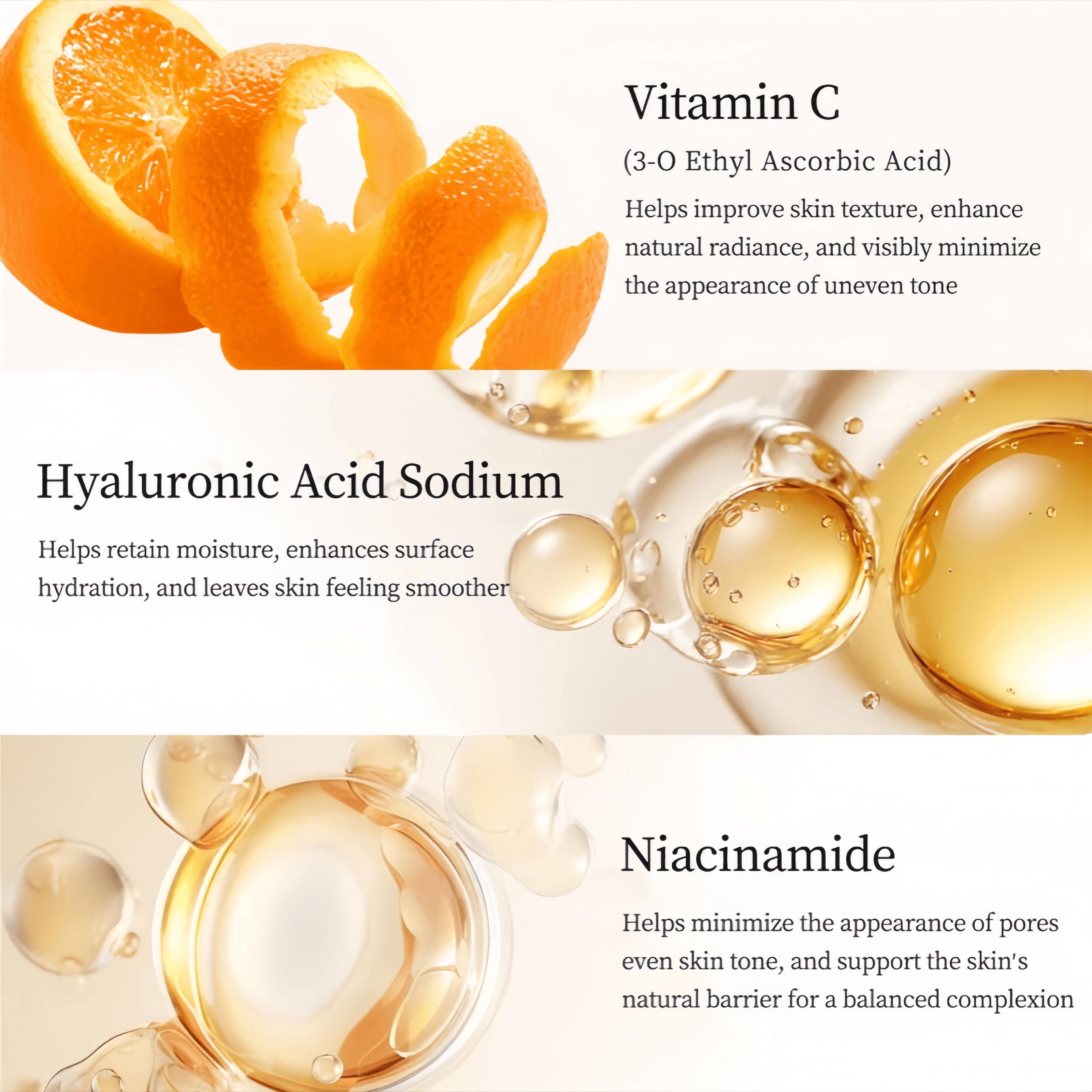 [Buy 1 Get 2 Free] 5x Vitamin C Face Serum Korean Vitamin C Face TonerSerum 5 En 1 Moisturizing & Nourishing Serum 30ml for Comprehensive Skincare