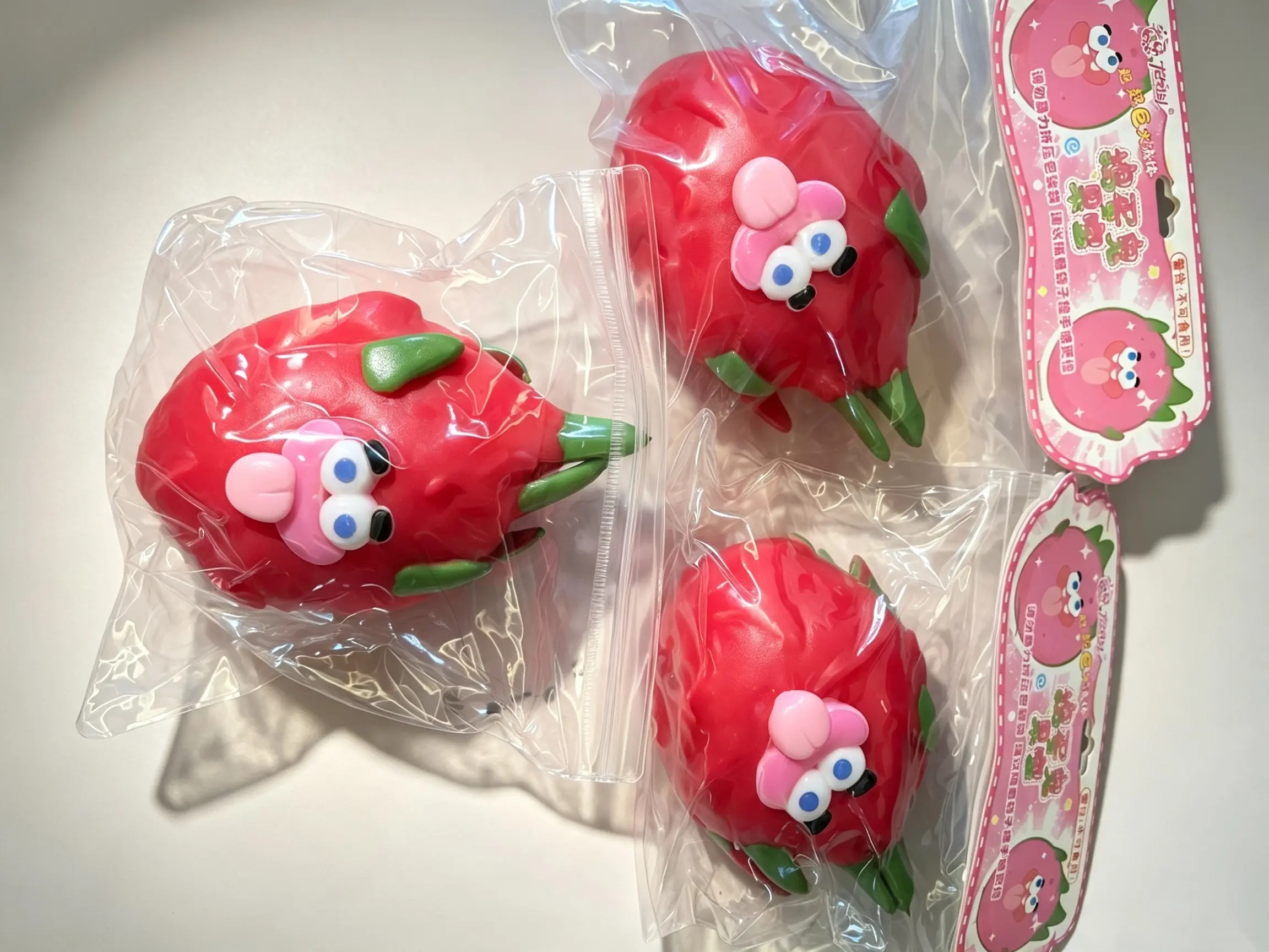 Silly Pitaya Squishy, Cute Dragon Fruit Stress Relief Squeeze Toy
