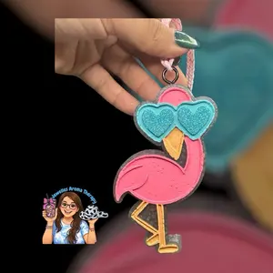 Flamingo car freshie