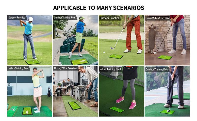 Golf Hitting Mat, Golf Mats Practice Outdoor Indoor for Swing Path Feedback Detection Batting, 17"x12" Practice Outdoor Indoor for Training Chipping Show Swing Path, Practice Outdoor Indoor, Golf Accessories for Training, Driving, Chipping, Gift Golf Hitting Mat, Golf Mats Practice Outdoor Indoor for Swing Path Feedback Detection Batting, 17"x12" Practice Outdoor Indoor for Training Chipping Show Swing Path, Practice Outdoor Indoor, Golf Accessories for Training, Driving, Chipping, Gift