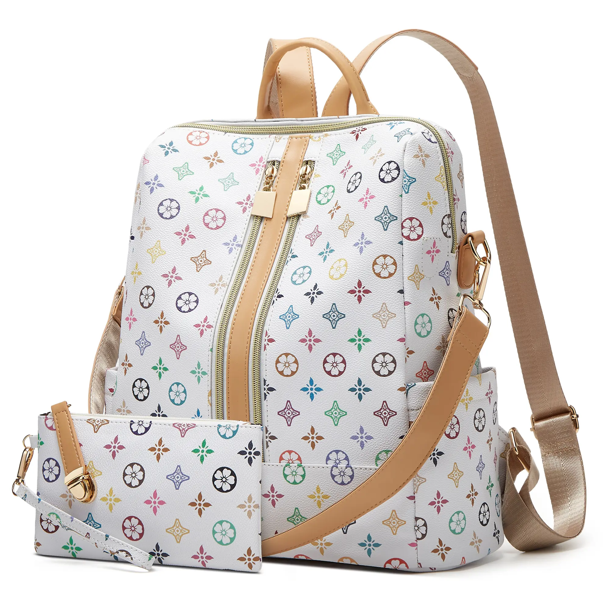 DAREIN Women's Vegan PU Leather Backpack Purse, Anti-Theft Compartment, Reinforced Stitching, Fashion Designer Bag, Travel-Ready Shoulder Bag for Teachers, Backpacks for School-College-Work with Durability & Longevity, Classic Women's Fashion Backpacks