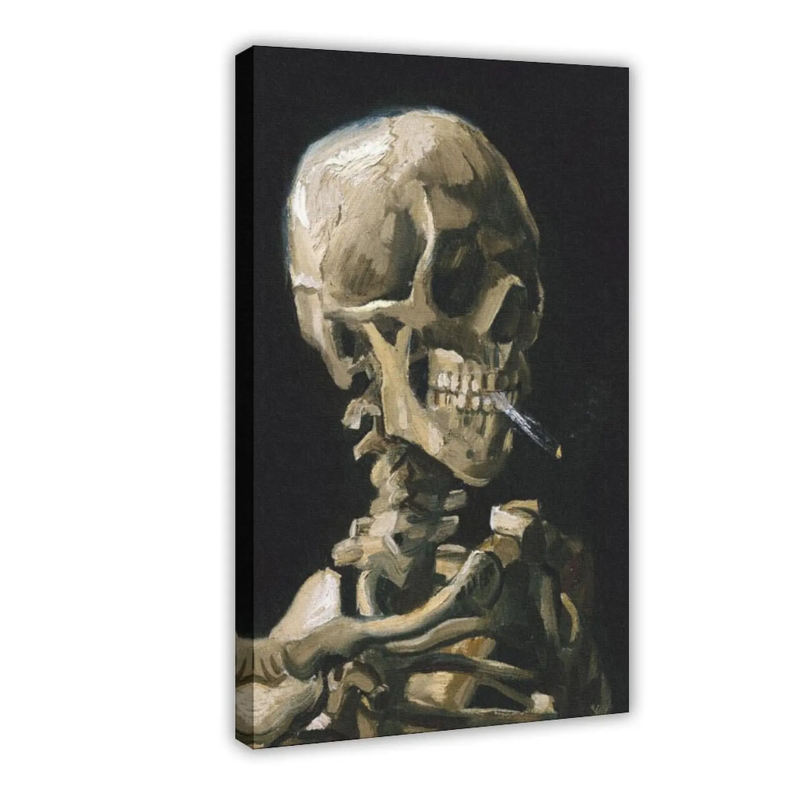 Palace Learning Vincent Van Gogh (Skull with Cigarette, 1885) Art Poster Print Van Gogh Skeleton