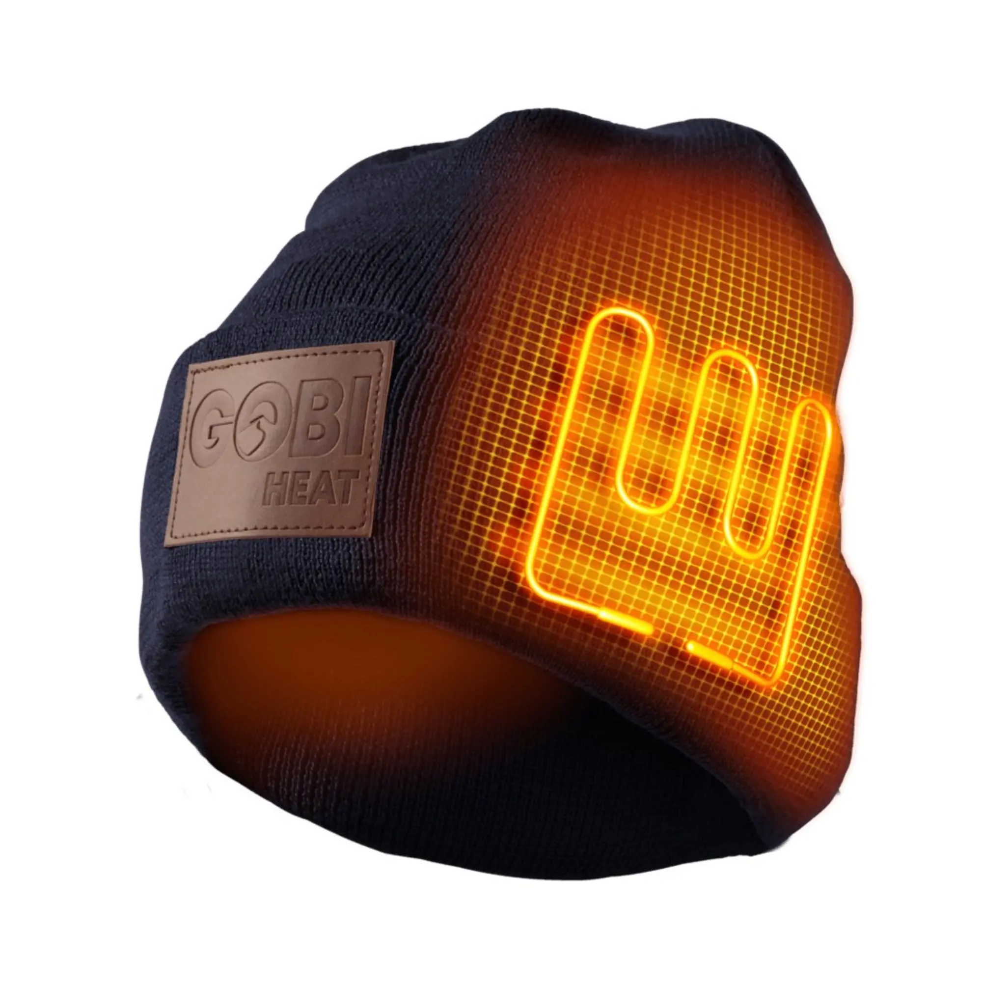 Summit Men's Heated Beanie with Illuminated Design and "GOBI HEAT" Text