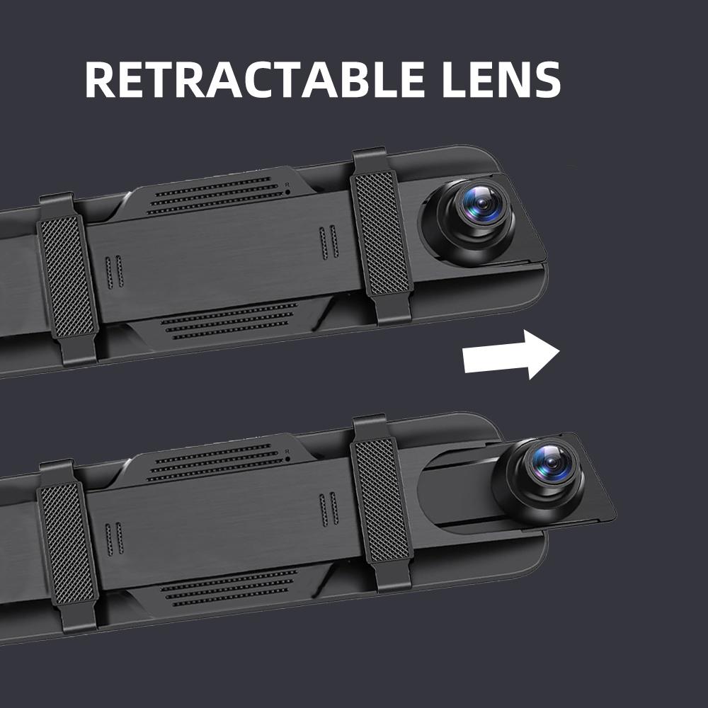 【NEW YEAR Gifts】1080P HD dash cam, 10 inch touch screen front and rear camera, front and rear dual dash cam,for Valentine’s Day Gift