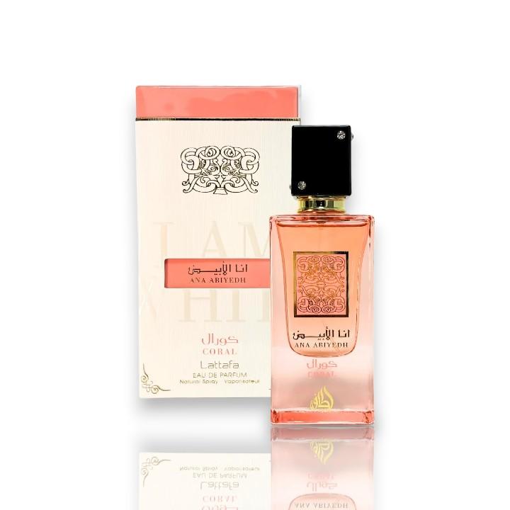 Lattafa Perfumes | Ana Abiyedh Coral | Eau De Parfum | Natural Spray | Unisex Fragrance | 60 Ml - 2.0 Oz
