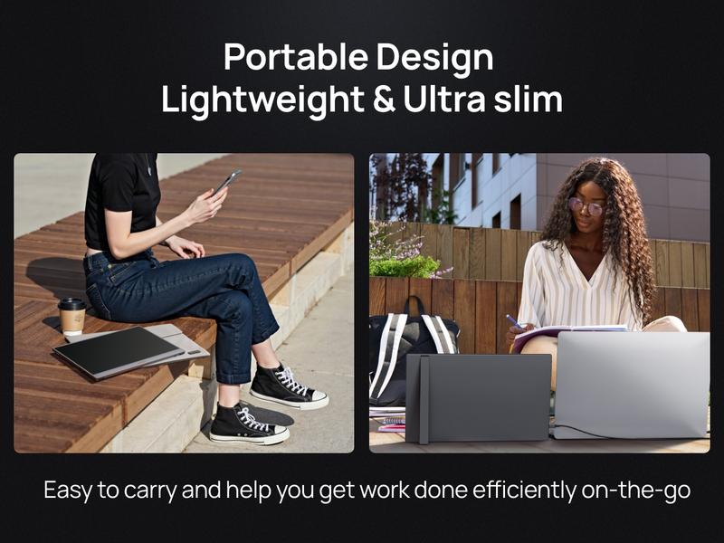 ARZOPA 16.1" Portable Gaming Monitors – 180Hz 1440P QHD / 144Hz 1080P FHD – Ultra Slim External Display for Laptops Gaming PC PS5 Xbox Mac with Built-in KickStand & Dual Speakers – Gray