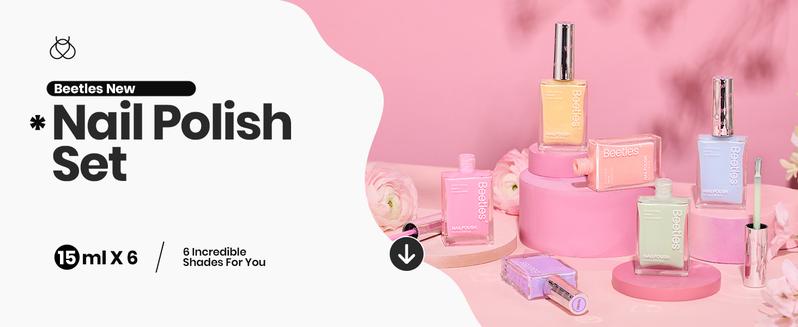 Beetles Pastel Nail Polish Set Nude Nail Polish Set Quick Dry Finger Nail Polish DIY Air Dry Nail Art Salon Home Pastel Reverie Gift for Women matrix Manicure Cutics   Easter'sGift