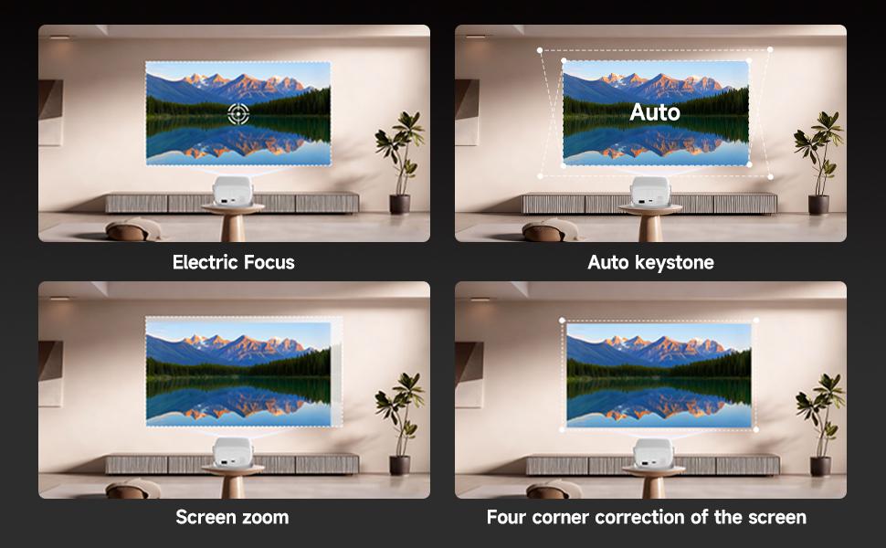 X4 Projector Upgraded 500ANSI 4K Video Source Android 11 Dual WiFi6 BT5.2 1920x1080P Mini Portable Home Cinema Outdoor 2025 New