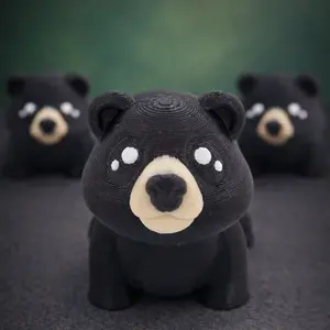 3D Printed Mini Black Bear Perfect Desk Buddy