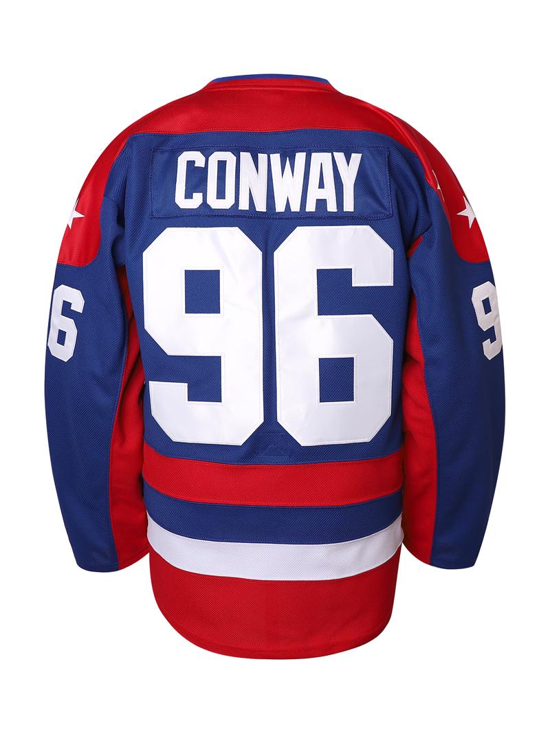 Men Mighty Ducks Jersey #33 Bombay #96 Conway #99 Banks Jersey,Movie Ice Hockey Jersey for Men Christmas gifts UglySweater