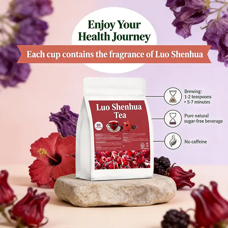 Premium Loose Leaf Hibiscus Tea with Natural Herbs, Vegan & Organic Daily Sip