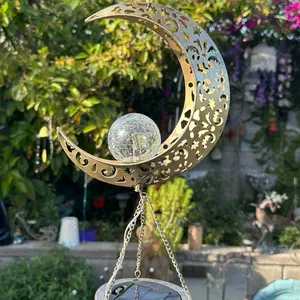 Moonlight Solar Wind Chime – 41” Hanging Garden Decor