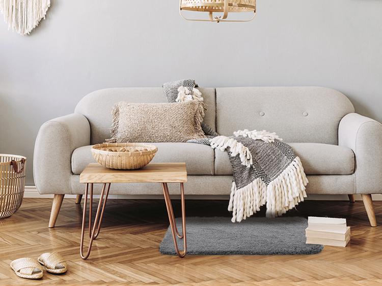 Deconovo Bathroom Rugs, Soft & Thick Plush Bath Mat, Absorbent Shower Rugs, Non-slip Fluffy Gift non-customised non-slip machine wash gray Deconovo Bathroom Rugs, Soft & Thick Plush Bath Mat, Absorbent Shower Rugs, Non-slip Fluffy Gift non-customised non-slip machine wash gray