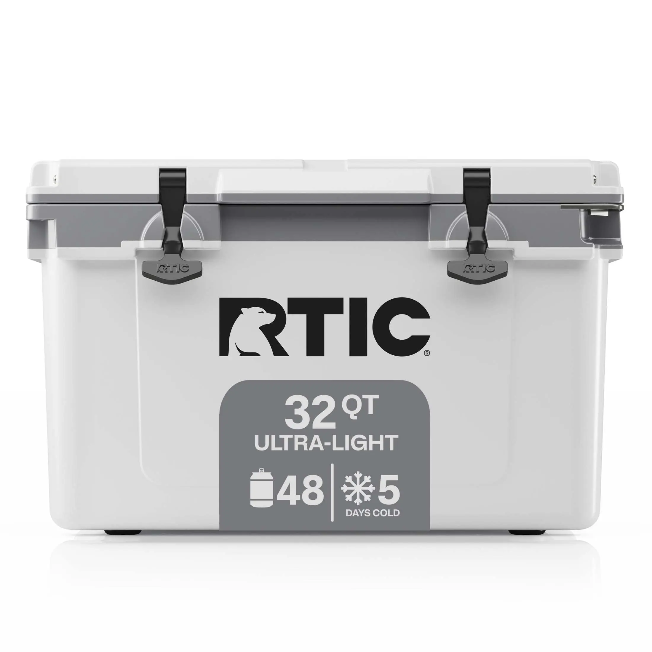 RTIC Ultra-Light Hard-Sided Ice Chest Cooler, 32 Qt Capacity, Fits 48 Cans for Camping & Hiking Sports & Outdoor Camp Kitchen Use