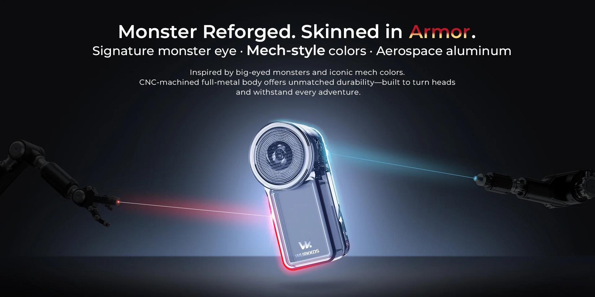 Wurkkos HD03 High-Strength Magnetic Clip-on Work Light | 95% High CRI Illumination 680 Lumen Dual Light Source | USB-C | IPX6 Waterproof and Dustproof | Multi-functional mini Flashlight for Machinery/Repair/Camping