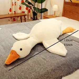 birthday gift ideaCute Big White Goose Plush Pillow Toy! Large and irresistibly huggable, it's a favorite for both kids and adults. Suitable for all beds, offering coziness whether you cuddle or clamp it. A practical and sweet sleep companion. tiktokshops